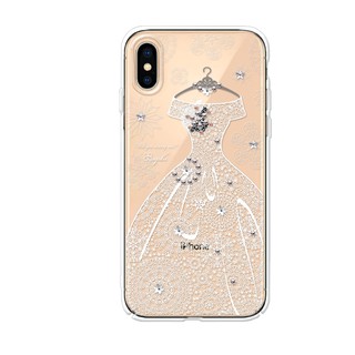 apbs iPhoneXS/X 5.8吋 & iPhoneXS Max 6.5吋施華洛世奇彩鑽手機殼-禮服奢華版