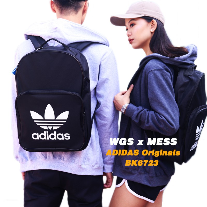 Adidas Originals Trefoil Logo Backpack 黑色 後背包 BK6723