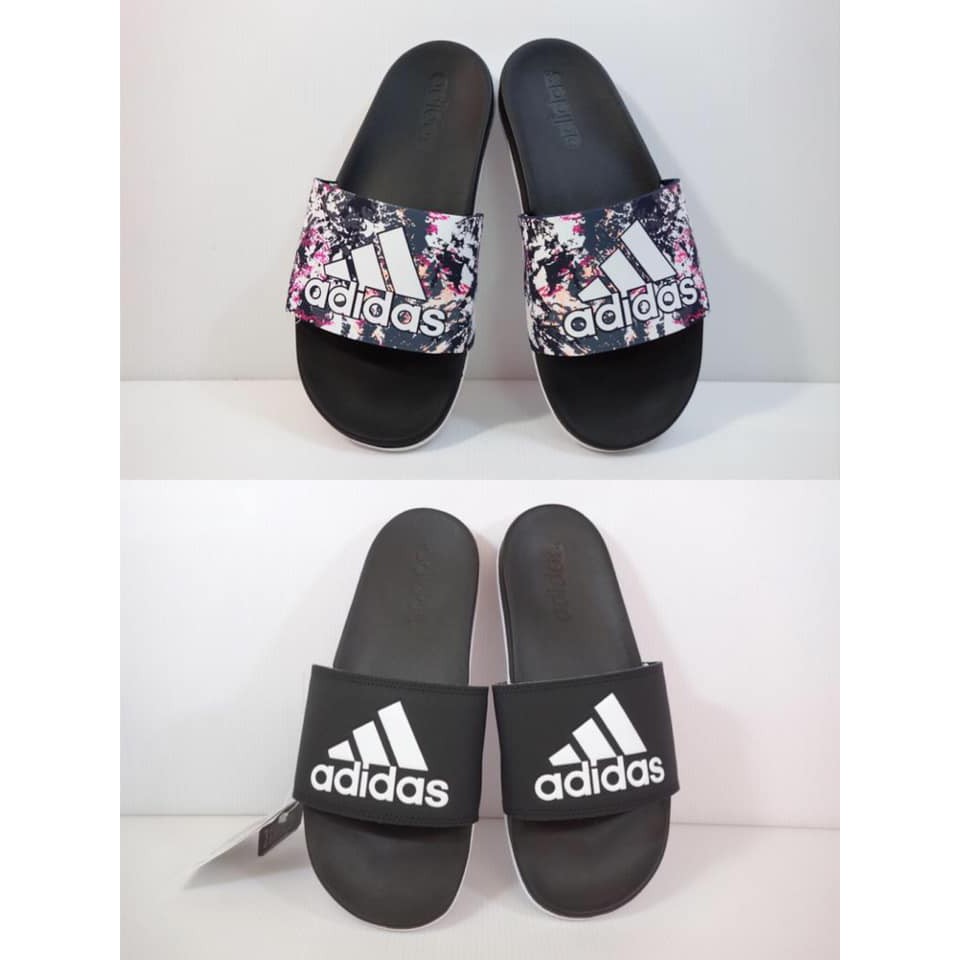 【SPORT STYLE】ADIDAS ADILETTE CF+休閒運動拖鞋 軟底 男女 潑墨B43827黑CG3427