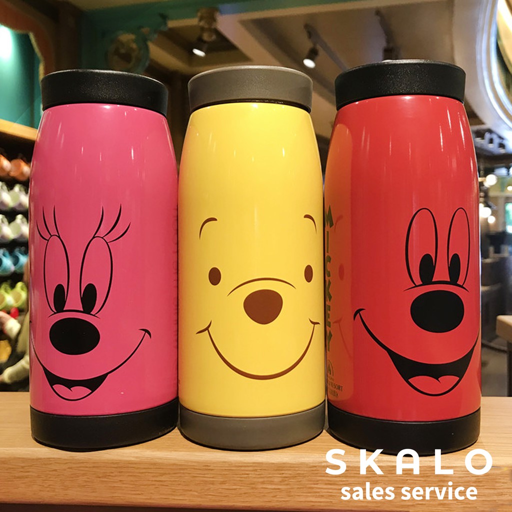 SKALO-米奇 米妮 小熊維尼 保溫杯❤3種樣式 100%上海迪士尼 杯子水杯 有防偽標籤 Disney 代購