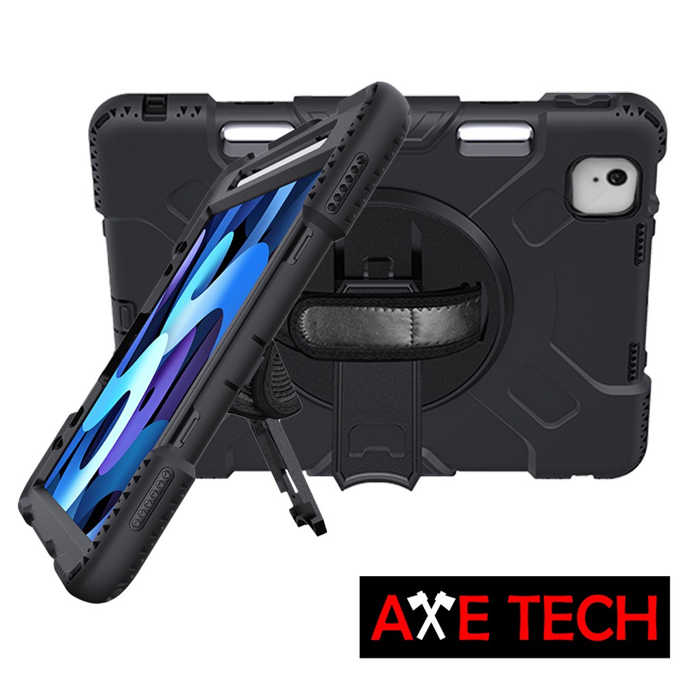 AXE TECH iPad Air 10.9" (2022-2020) 強固型軍規防摔平板保護殼 - 黑色