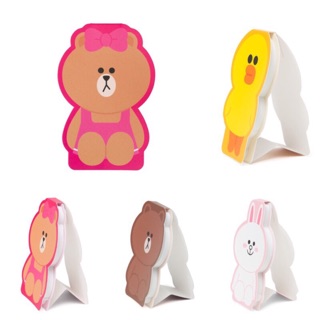 正版熊大兔兔莎莉熊大妹熊美choco便條紙 可愛 韓國 line friends 文具