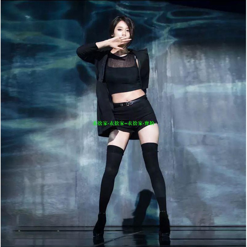 衣捨 舞台演出服韓國團體服明星同款tara一分一秒韓國女團同款爵士舞韓舞表演出服打歌服舞臺套裝性感