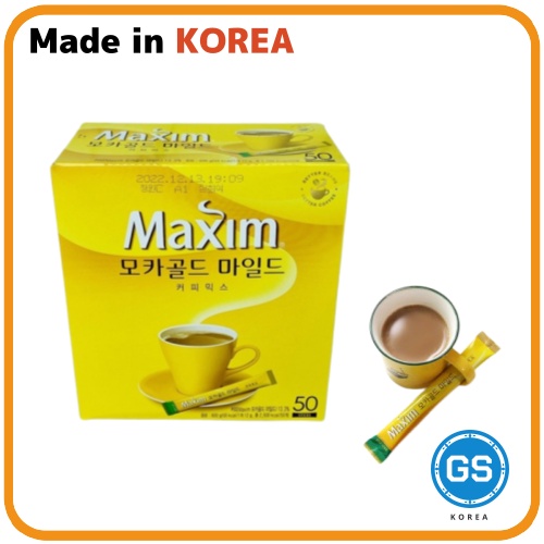 [Maxim] Maxim Mocha Gold Mild 12g x 50p / 韓國咖啡 / 一次性咖啡 / 方便