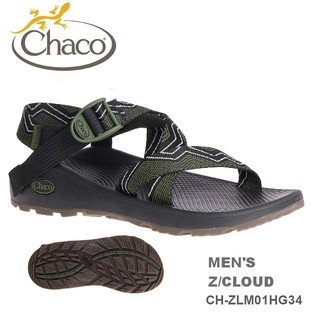 【速捷戶外】美國 Chaco CH-ZLM01HG34 越野紓壓運動涼鞋-標準 男款(軍綠艦隊) Z/CLOUD ,戶外