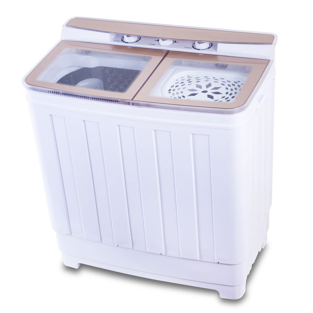 ZANWA 晶華 不鏽鋼洗脫雙槽洗衣機/脫水機/小洗衣機(ZW-460T) 大型配送