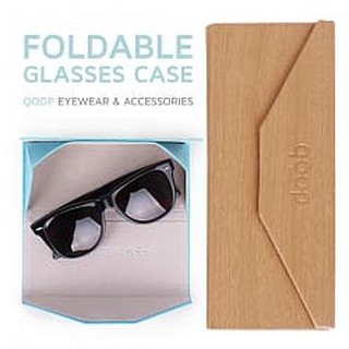 ALIFE 可折疊超輕薄眼鏡收納盒-淡咖啡全新/快速出貨/特價290