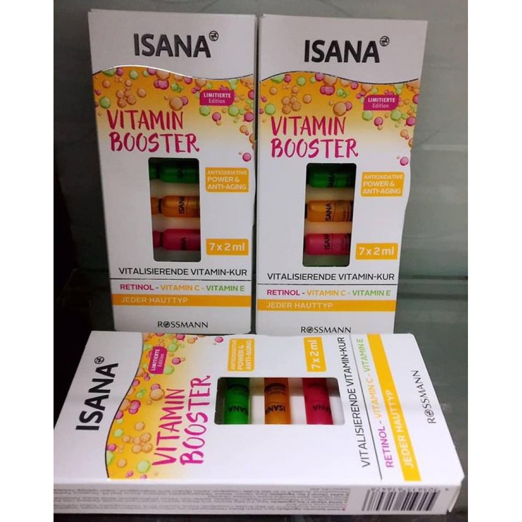 德國 ISANA Vitamin Booster 7天速效抗氧抗皺美白精華安瓶 7支x2ml