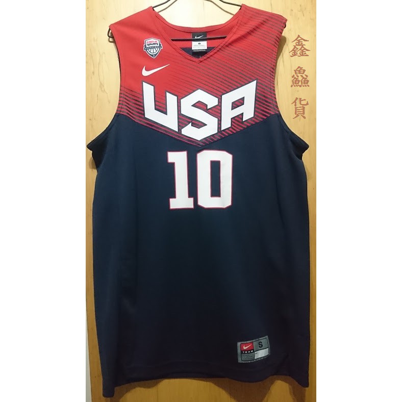 二手 NIKE USA 奧運 美國隊 #10 KYRIE IRVING 運動背心 球衣 M 651696-451