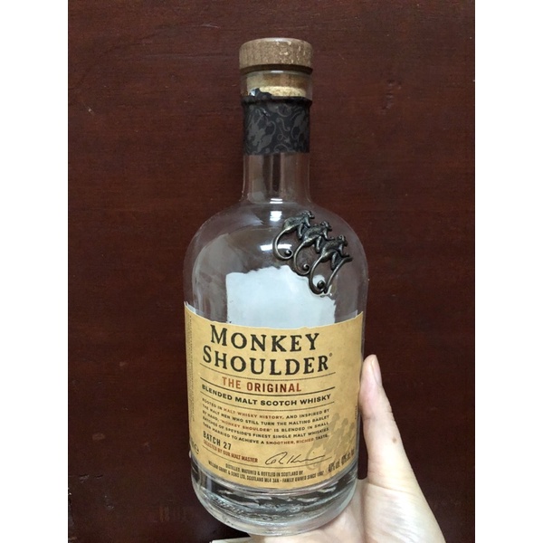 空酒瓶 三隻猴子  威士忌 空瓶（不含酒）（同一訂單不同酒瓶總限購6支 包裝太大寄不了）