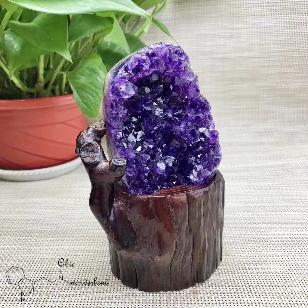 【Qbic妖樂園】天然巴西烏拉圭高級紫晶洞晶簇