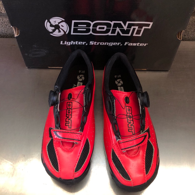 二手 澳洲品牌 BONT 女生 碳纖維卡鞋 37號 可熱塑 公路車卡鞋 自行車卡鞋
