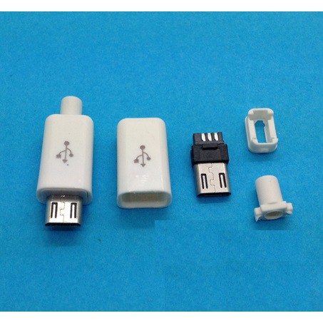 ◄UA8► MICRO USB2.0公頭 5P焊接式插頭 diy資料線配件介面 帶塑膠外殼