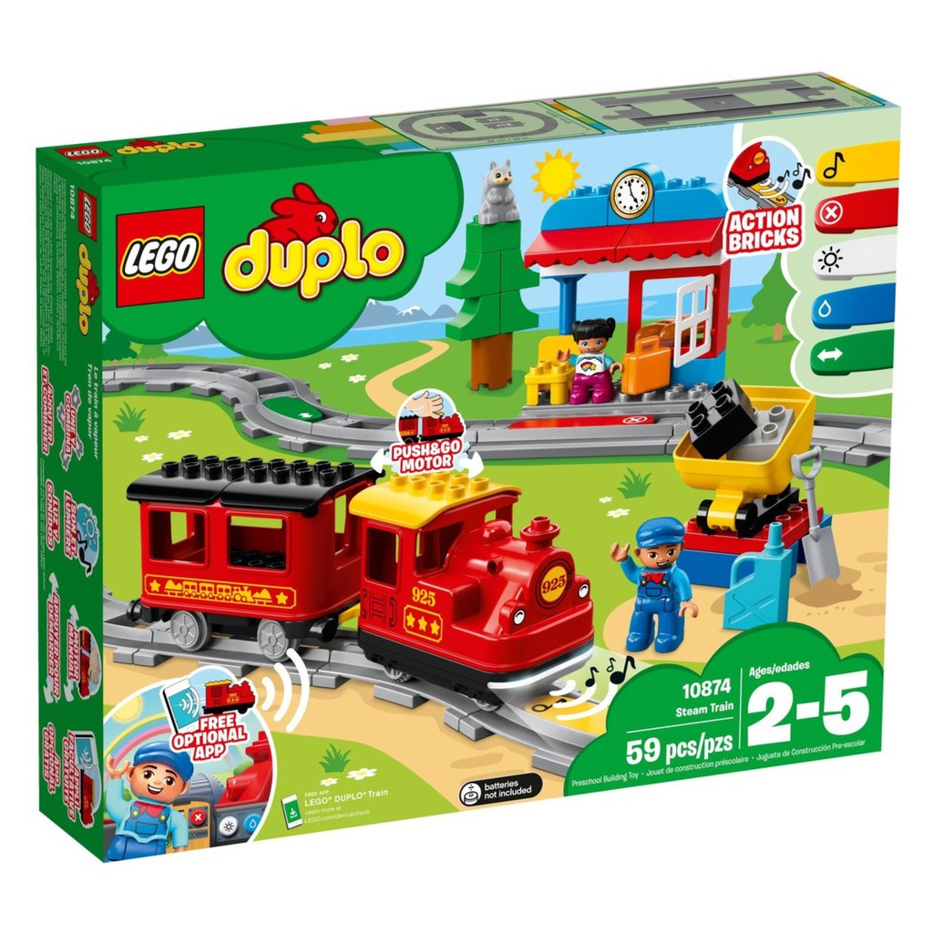 BRICK PAPA / LEGO 10874 Steam Train