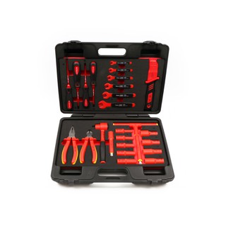 【iMOVER專業汽修】25件 1000V VDE 絕緣綜合工具組 絕緣扳手 絕緣套筒 電工扳手 維修工具 汽修工具