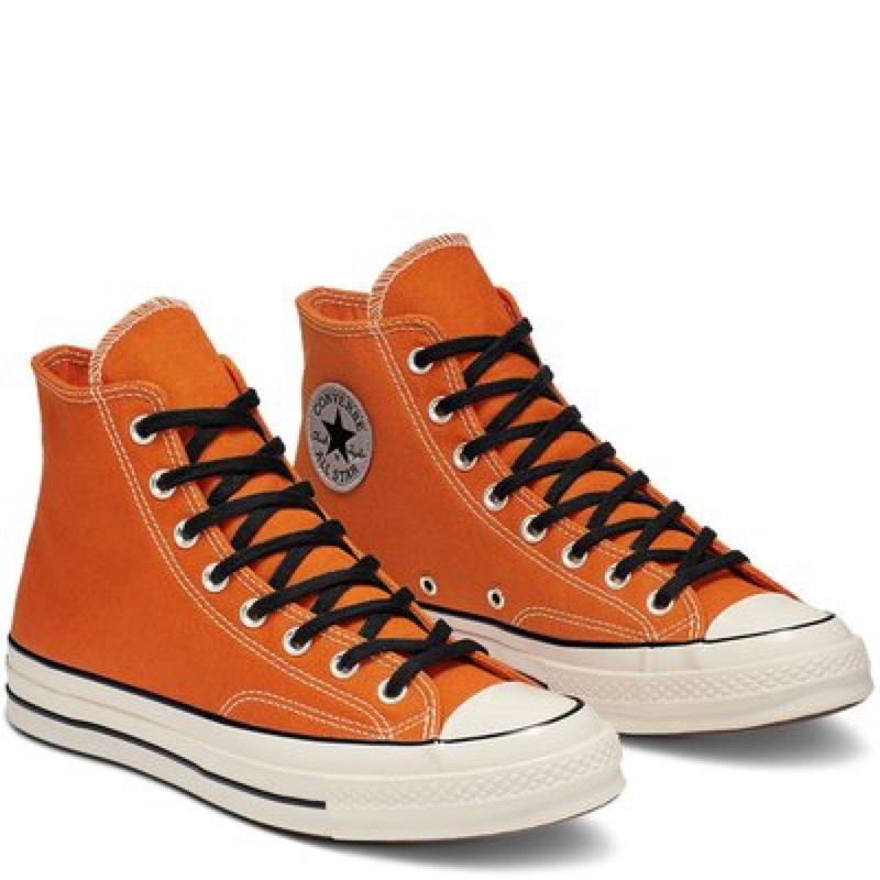 converse chuck 70 橘黑 高筒 帆布鞋 US8 26.5cm 165951C 全新 3M反光標 1970