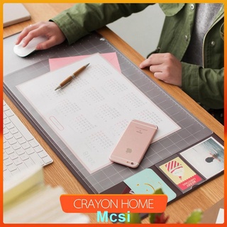 【Mcsi】C•H 辦公桌墊 可愛清新多功能 超大電腦墊 PVC防水墊 糖果色鼠標墊 超讚滑鼠墊
