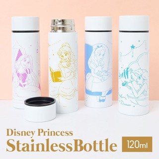 現貨💗日本 Poketle 輕量 迪士尼 公主系列 不鏽鋼 120ml 水壺 保溫瓶 保冷瓶 美人魚 愛麗絲 長髮公主