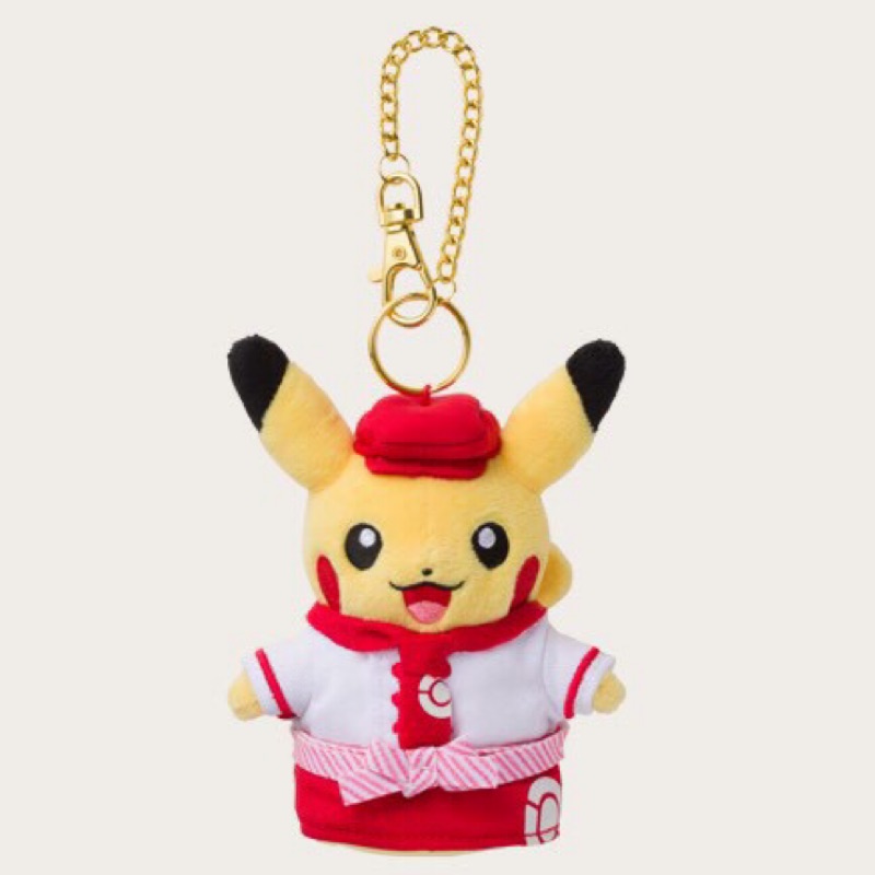 【現貨】東京Pokémon Cafe皮卡丘服務生吊飾布偶