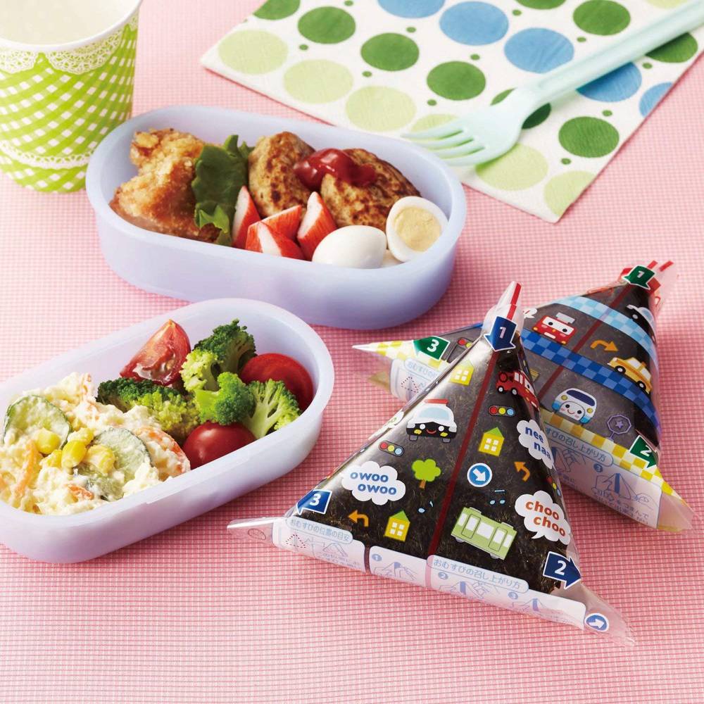 現貨 日本製 m'sa三角飯糰包裝袋 交通車系列｜御飯糰 飯糰包裝 野餐 車子造型 飯糰包裝袋 一次性 日本進口