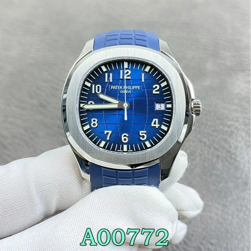 3K手錶 AQUANAUT系列5168G手雷超薄自動機械橡膠錶帶腕錶 42毫米 20週年紀念款