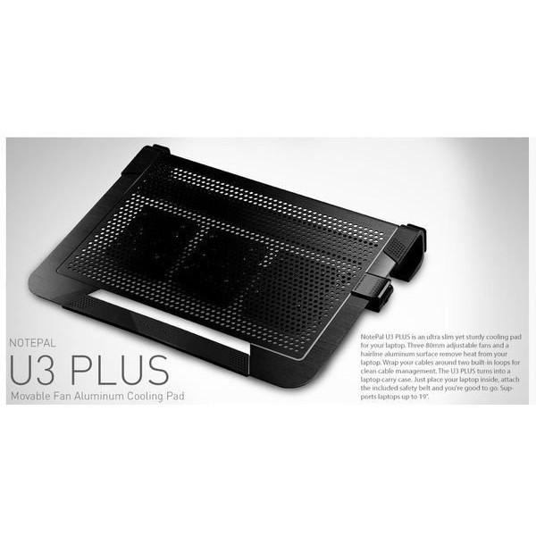 光華CUMA散熱精品*Coolermaster NOTEPAL U3 PLUS 17~19吋散熱座 黑/銀可選~現貨