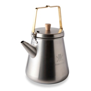 Fireside 日本 老品牌 老奶奶壺 品牌新推出 野營 水壺 茶壺 經典 燕市 銅手把 直火 茶具