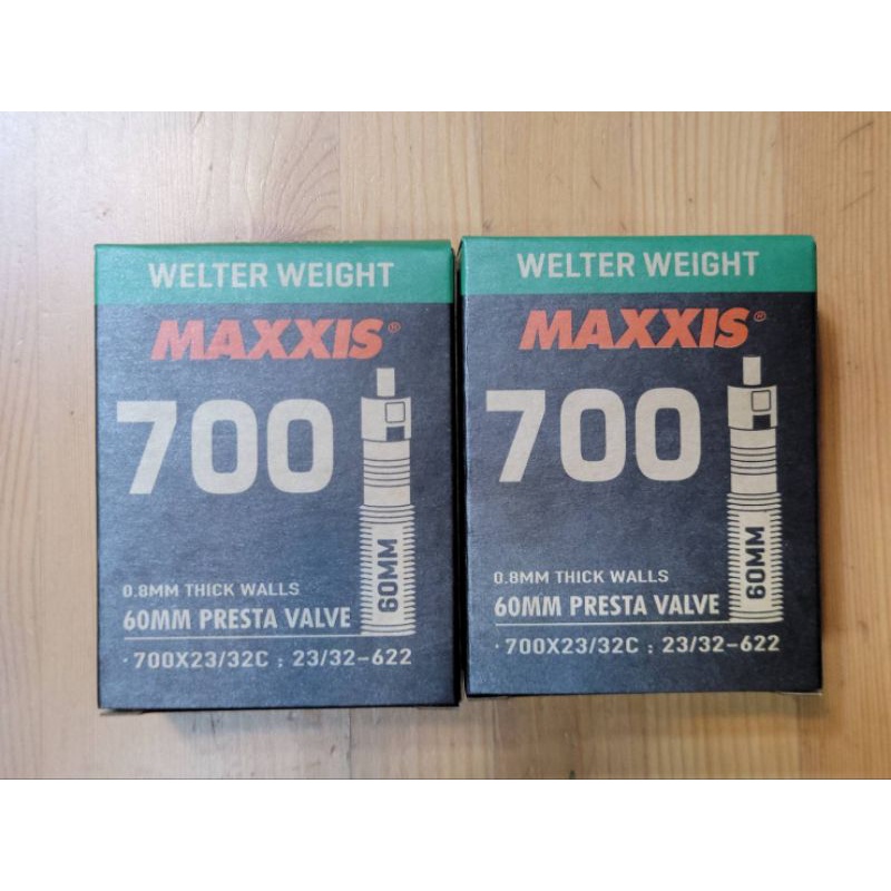 特賣 2條 MAXXIS內胎 700*23/32C 60mm 可拆氣嘴內胎 法嘴 內胎 適用:23C~32C外胎