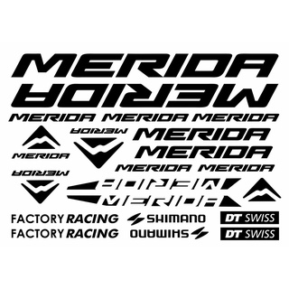 Merida 自行車切割貼紙山地自行車 MTB 自行車貼紙 21 件根據圖片
