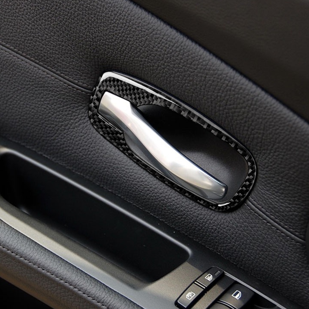 BMW 寶馬 老5系 E60 真碳纖維 內門碗框 裝飾貼 拉手內框 門把手 卡夢 配件貼