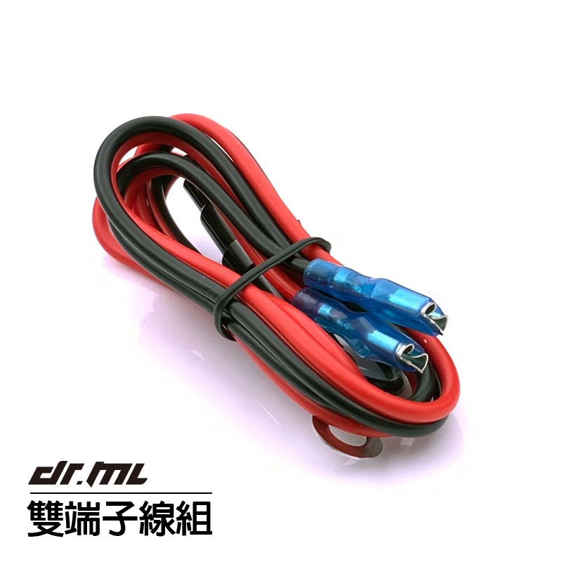 【現貨】雙端子線組 含保險絲 18awg 線長約60cm 電線 車用 usb 電壓錶