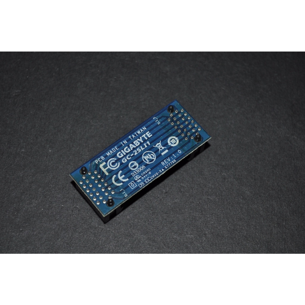 庫存新品！技嘉 GC-2SLI1 2-Way SLI Bridge 2槽/雙槽 顯卡橋接器 (SLI間距約4.2 cm)