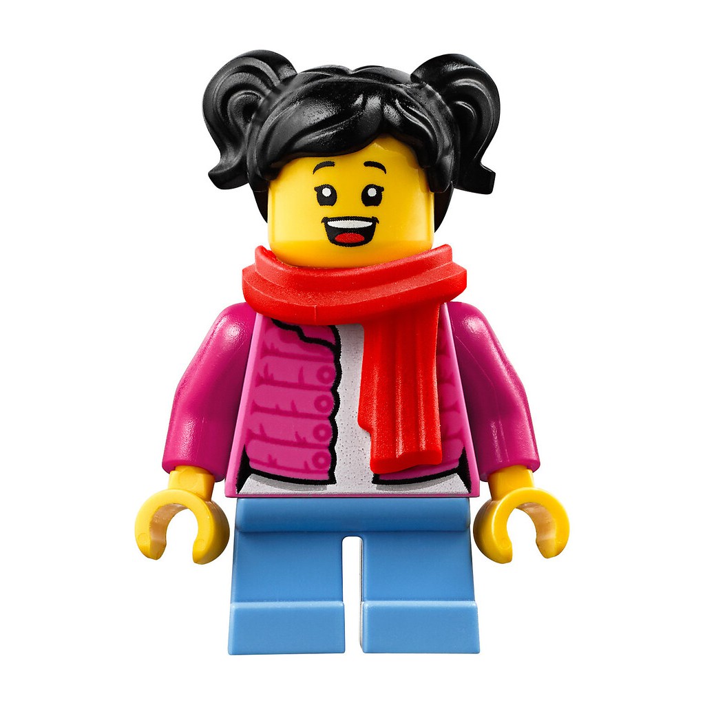 LEGO 樂高 80105 新春廟會 2020 新年限定 拆賣 單售 人偶 女孩 紅色 圍巾 含紅包