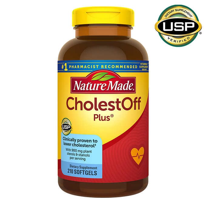 ♡*ﾟ現貨*☆*(2024/11)美國原裝 萊萃美 天然植物固醇 Nature Made CholestOff 210顆