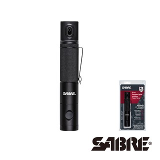 SABRE沙豹防身噴霧器-戰術手電筒&噴霧2合1(PL-14-02) (效期至：2026/6)