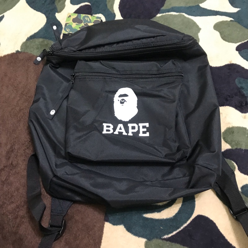 Bape ape 黑色後背包