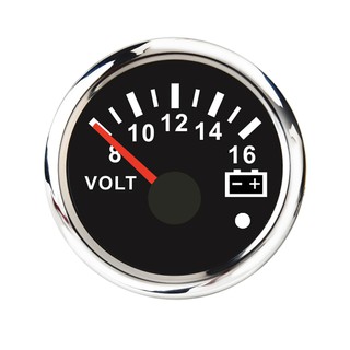 52mm 汽車 發電機 卡車 船用 遊艇 重機 房車 快艇電壓錶 數位 數字型 指針 12V/24V 內建警示 步進馬達