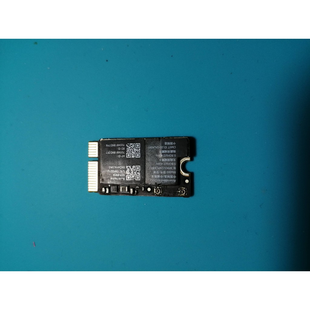 Macbook Air bcm943224pciebt2 無線網路網卡 藍芽 WIFI模組 A1370  A1465