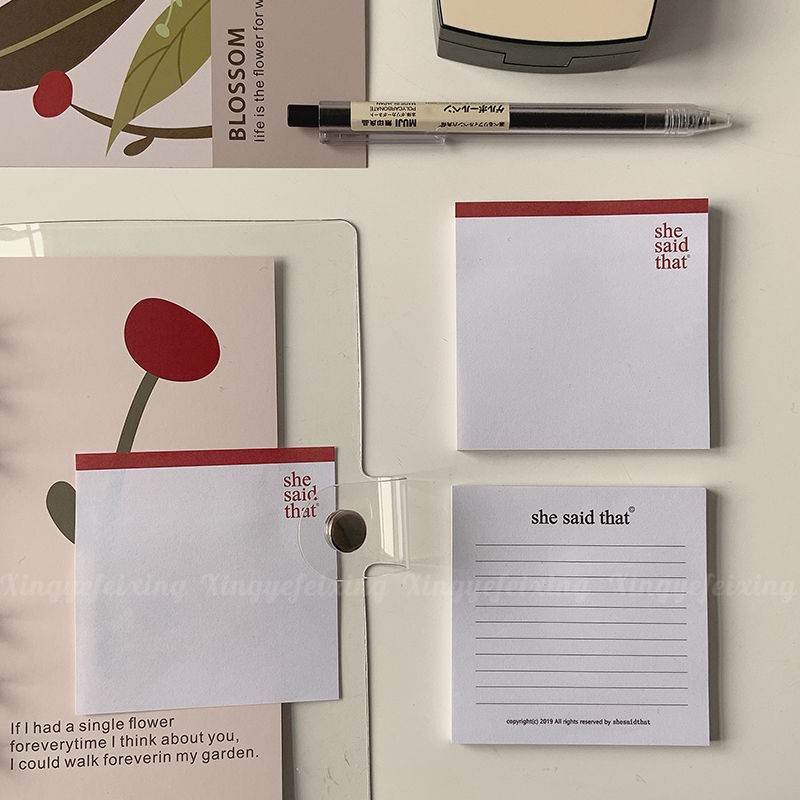 簡單創意便利貼紙簡單白色英語 蝦皮購物