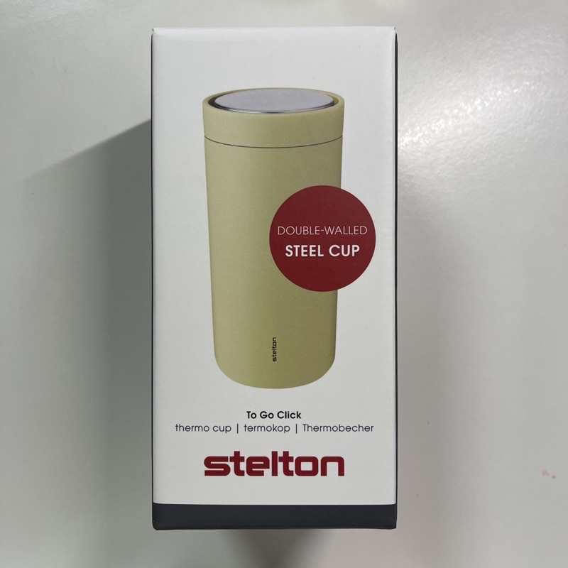 Stelton保溫杯 檸檬黃 400毫升