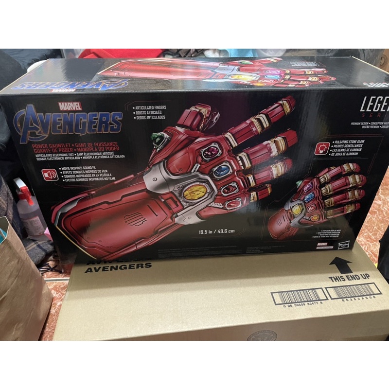 孩之寶 Marvel 漫威 復仇者聯盟 終局之戰 鋼鐵人 收藏型 1:1 聲光 無限手套