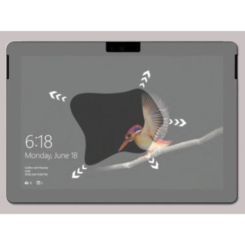 微軟 Microsoft Surface Go3 鋼化玻璃 10.5吋 9H 堅固盒裝+附乾濕棉片+除塵貼