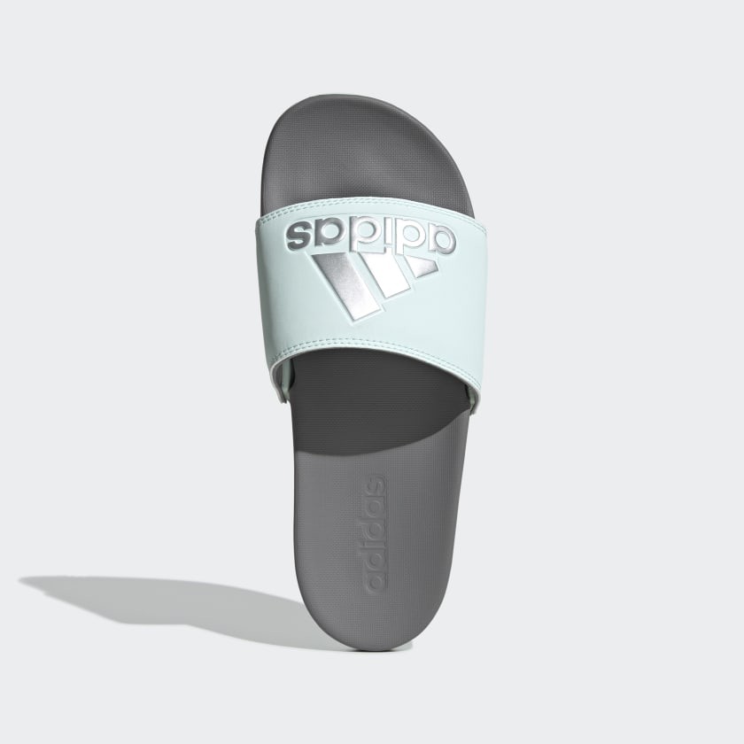 adilette cloudfoam plus logo slides womens
