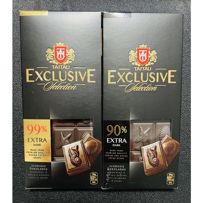 ‼️夯‼️立陶宛 黑巧克力 TAITAU TT黑巧克力 EXCLUSIVE Dark Chocolate 90% 99%
