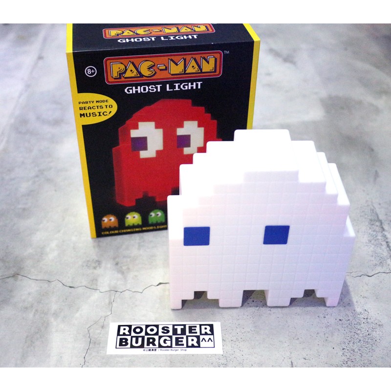 「Pacman 吃豆人 小精靈 小夜燈 尺寸:20x20x6.5cm @公雞漢堡」