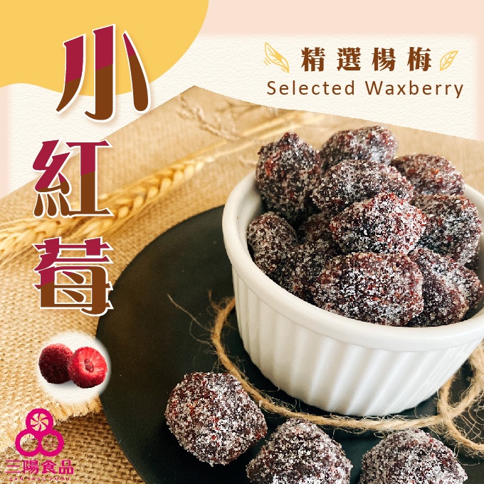 【三陽食品】小紅莓 (純素蜜餞) 300g 冰糖楊梅 酸甜楊梅乾 古早味 蝦皮代開發票