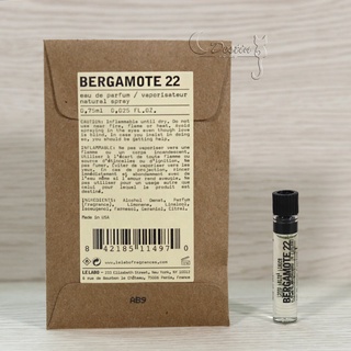 Le Labo 佛手柑 Bergamote 22 0.75ml 沾式 試管香水 全新
