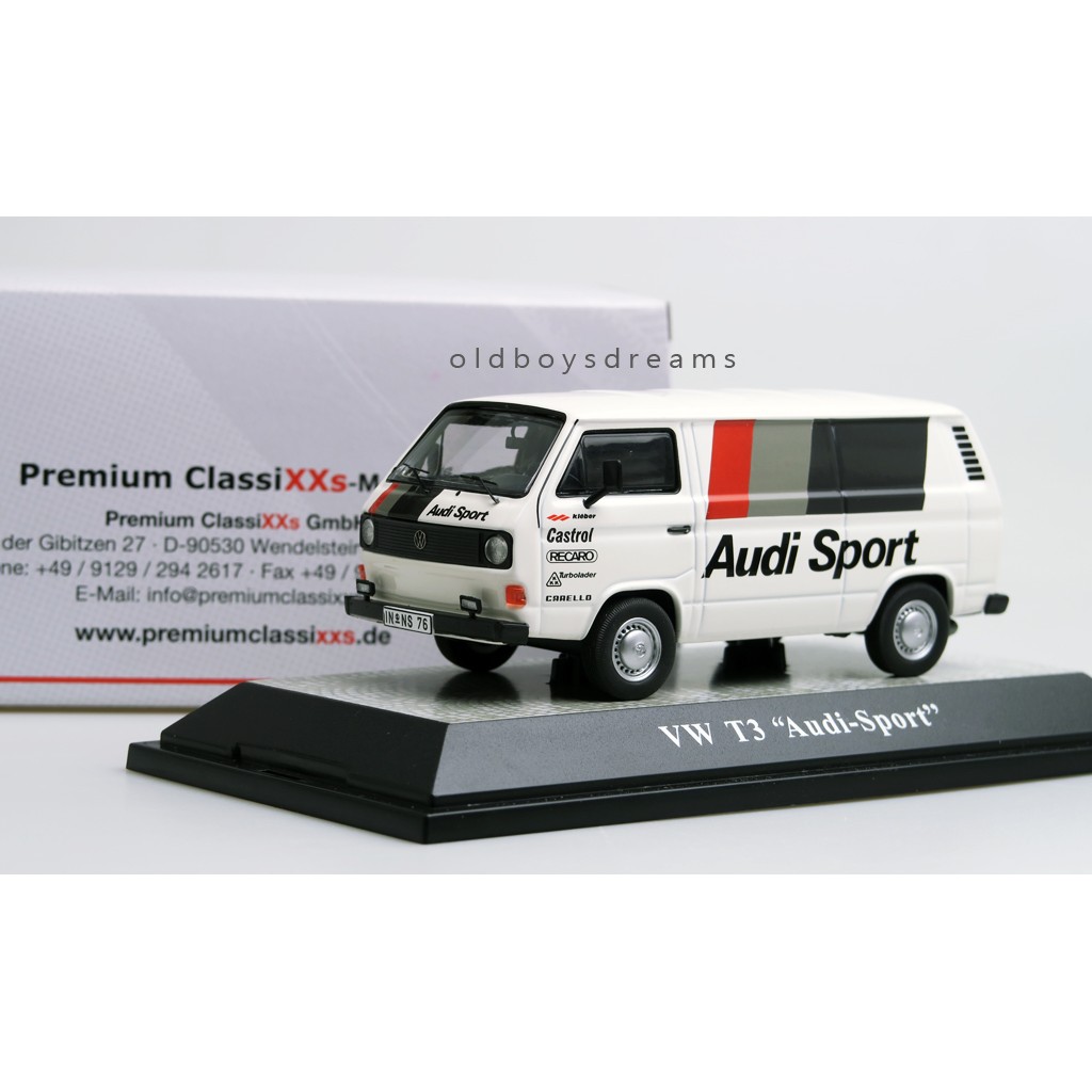 《過氣老男孩》Premium ClassiXXs 1/43 VW T3 Van "Audi Motorsport"