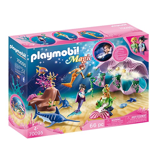 [TC玩具] PLAYMOBIL 摩比人 70095 美人魚珍珠貝殼夜燈 美人魚 原價1595 特價