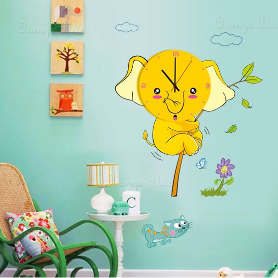橘果設計 無尾熊3d 靜音壁貼時鐘不傷牆設計牆貼壁紙裝潢 蝦皮mall Line購物